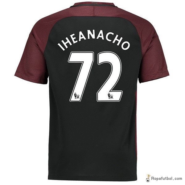 Camiseta Manchester City Replica Segunda Ropa Iheanacho 2016/17 Negro